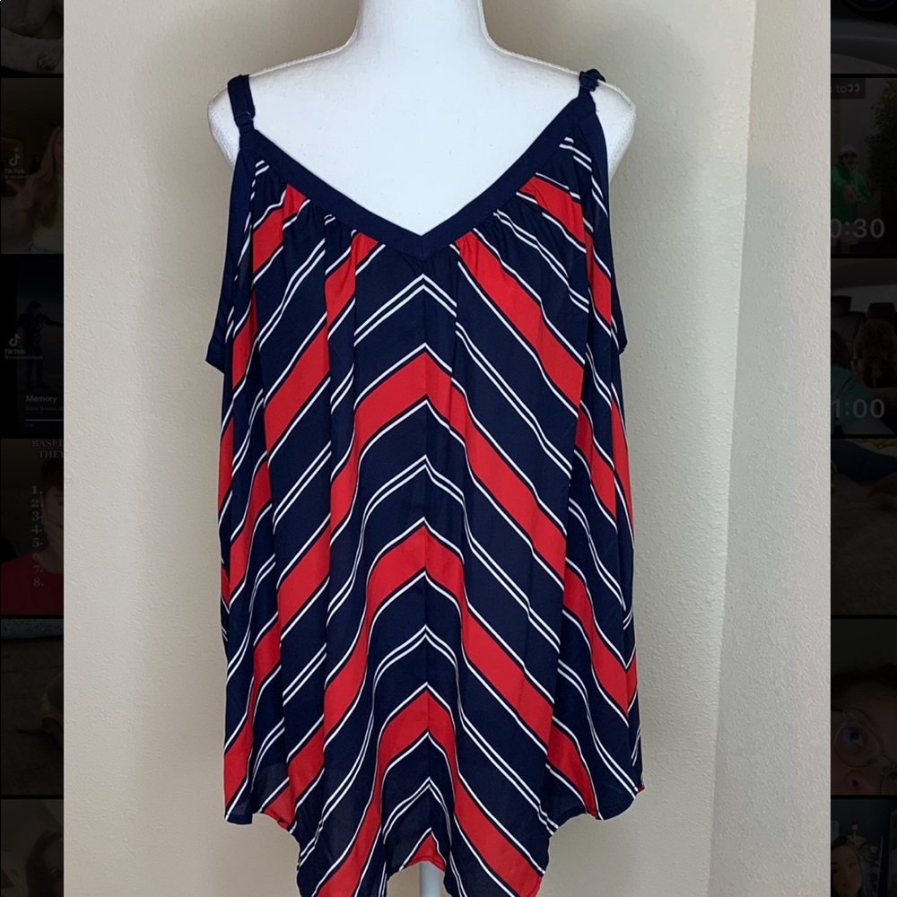 🦆 Torrid - Striped Tank Top Blouse